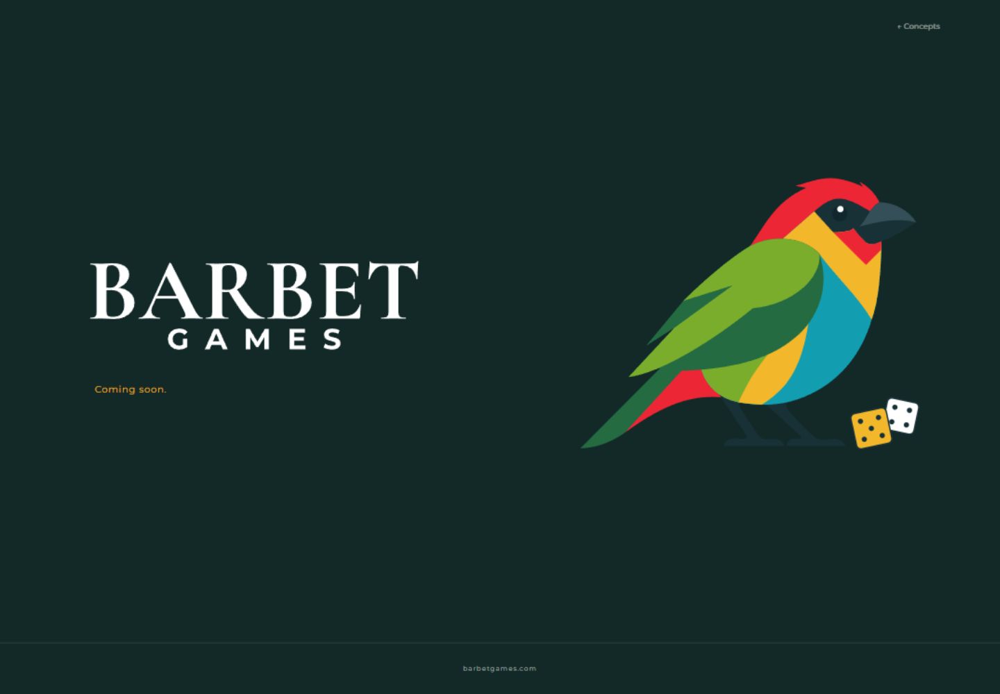 Dark landing page